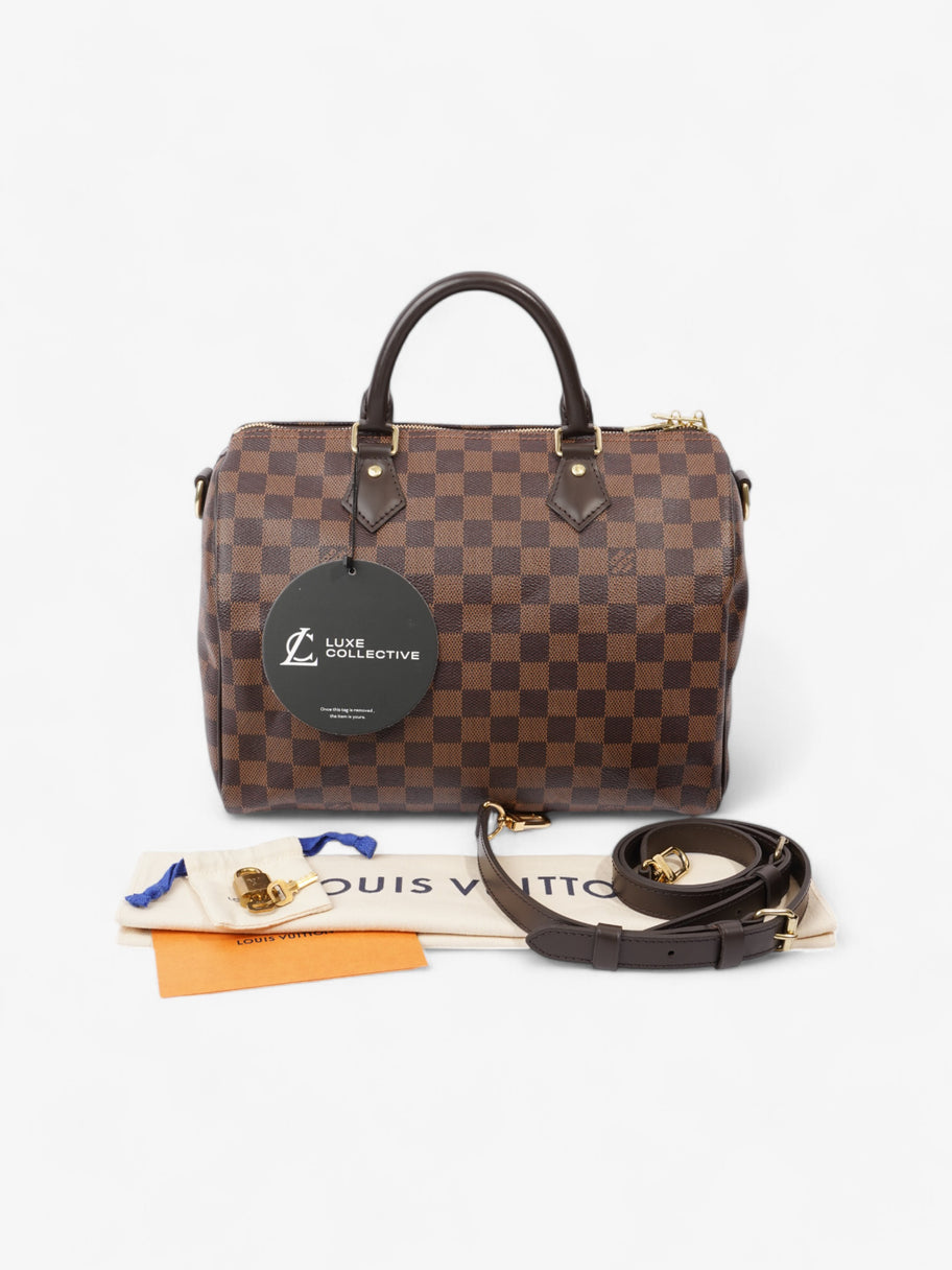 Louis Vuitton Speedy Bandouliere Damier Ebene Coated Canvas 30 Image 9