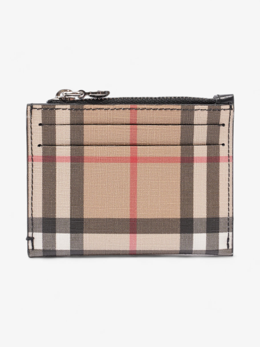 Burberry Zipped Card Holder Vintage Check Coated Canvas Image 1