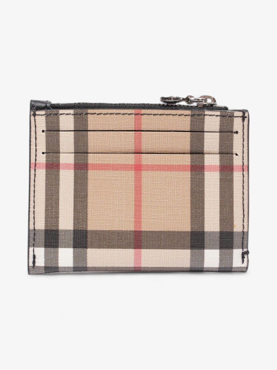 Burberry Zipped Card Holder Vintage Check Coated Canvas Image 3