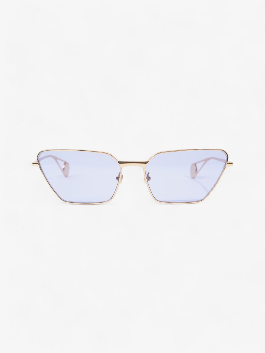 Gucci Cat-Eye Frame Blue / Gold Acetate 140mm Image 1