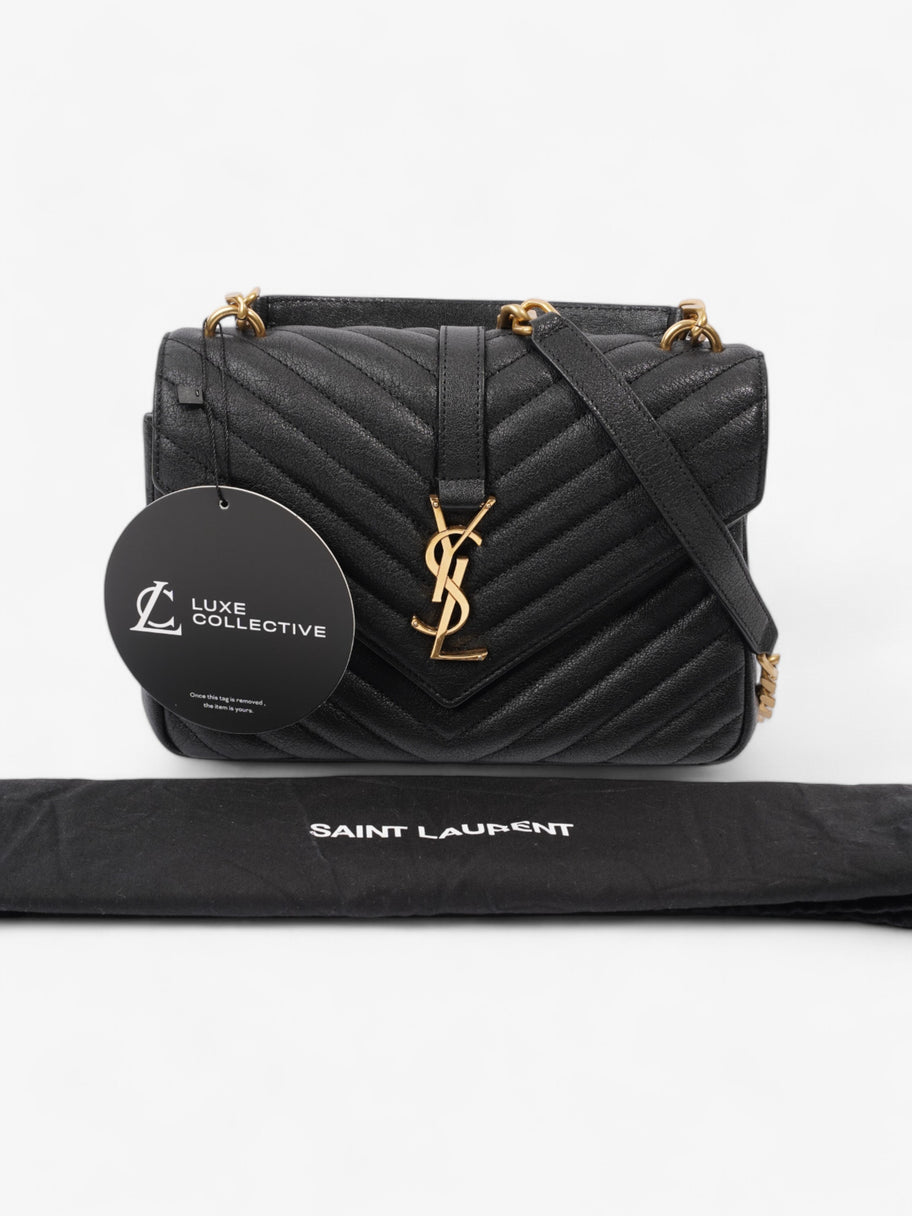 Saint Laurent College Black Lambskin Leather Medium Image 10