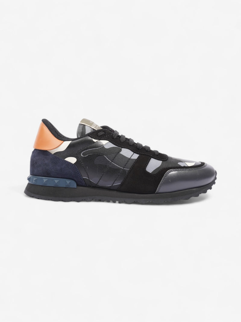  Valentino Rockrunner Black / Navy Blue / Orange Leather EU 44 UK 10