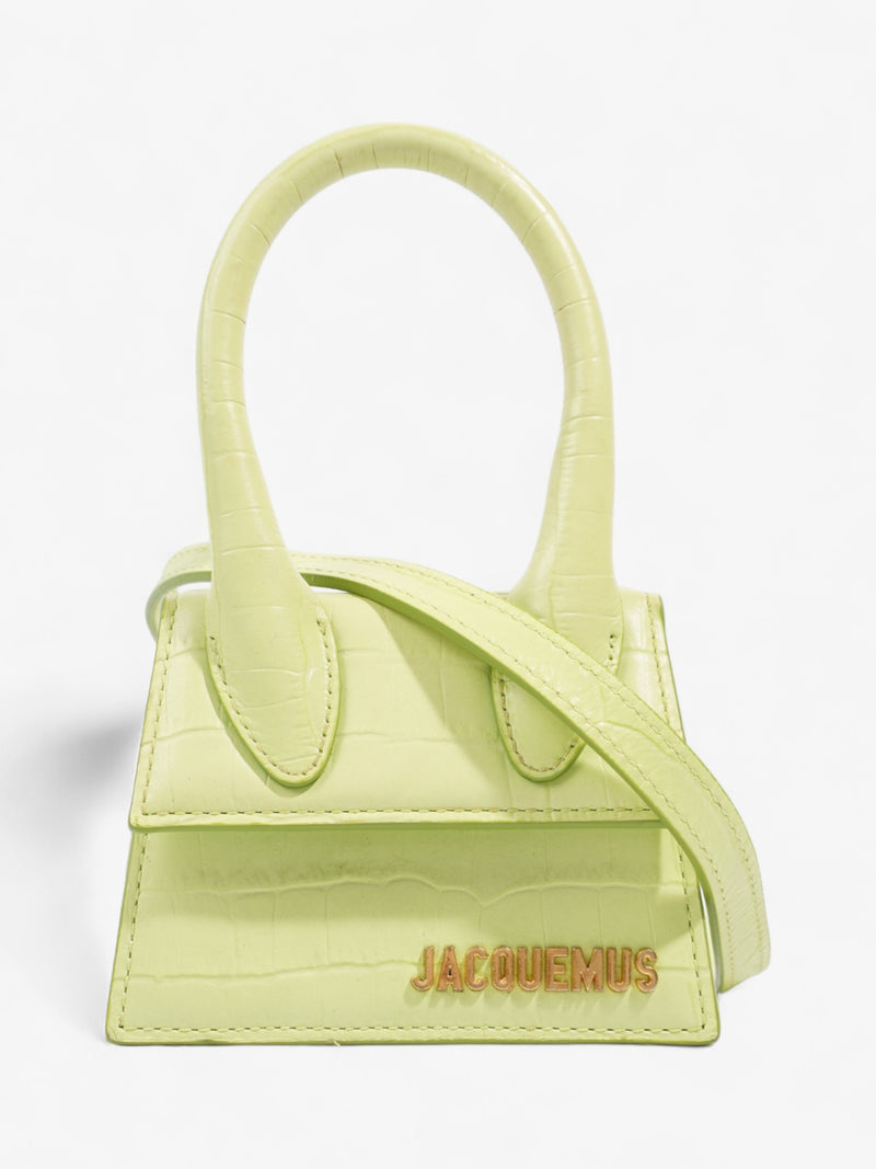  Jacquemus Le Chiquito Lime Green Leather