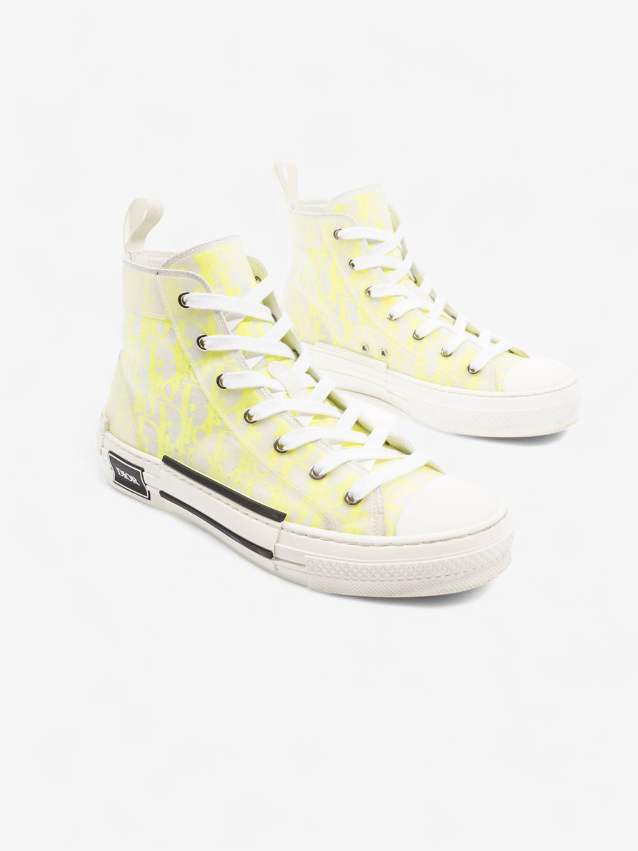 Christian Dior B23 High Top Neon Yellow / White Canvas EU 41 UK 7 Image 2