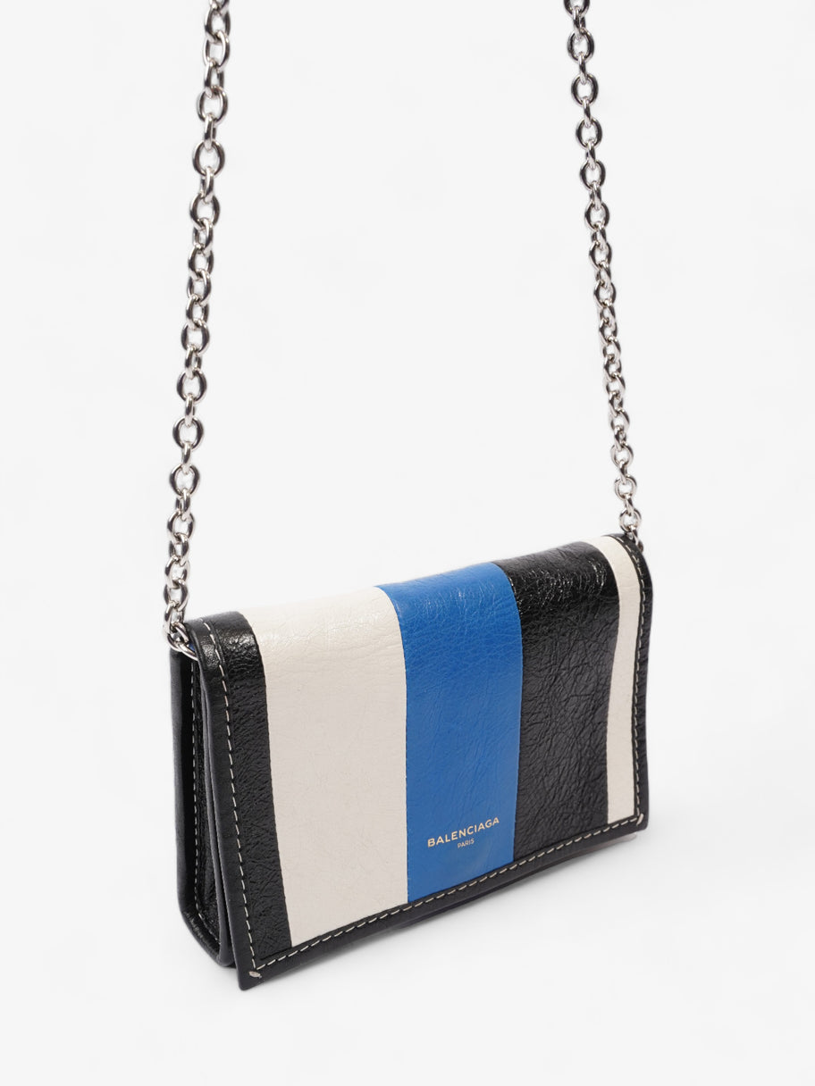 Balenciaga Agneau Arena Black / White / Blue Leather Image 7