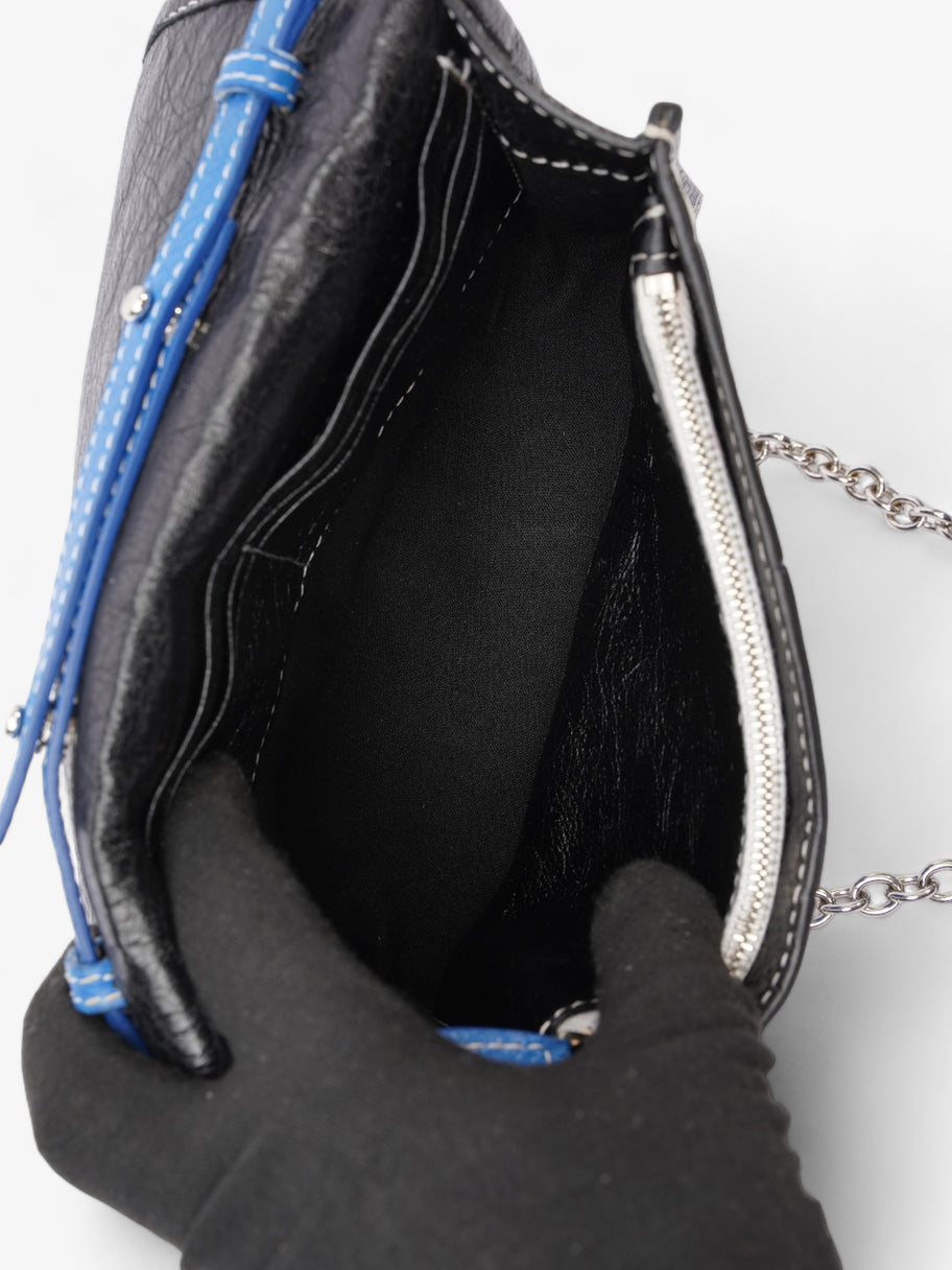 Balenciaga Agneau Arena Black / White / Blue Leather Image 10