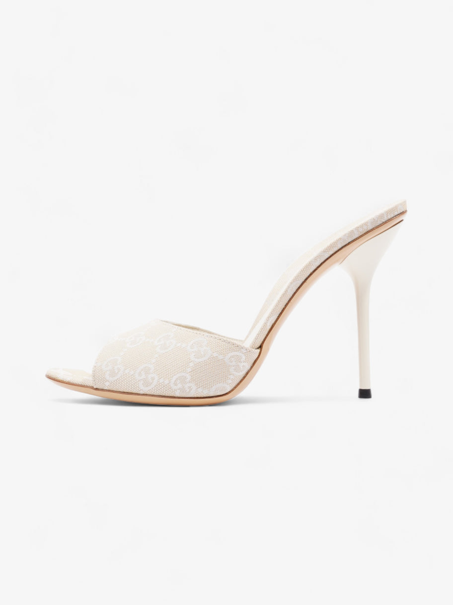 Gucci Guccissima Heels 95mm GG Supreme / Beige Cotton EU 41 UK 8 Image 5