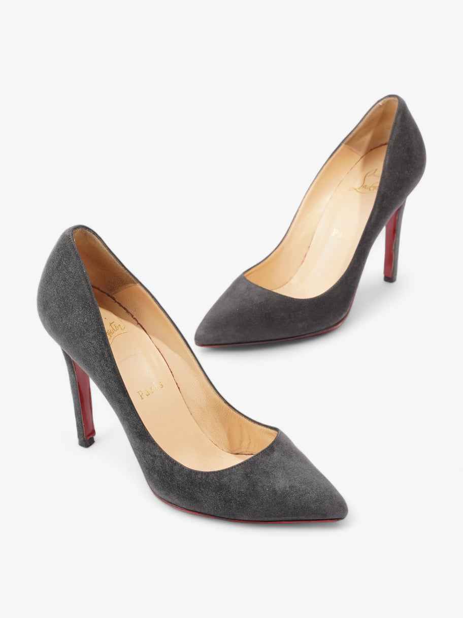 Christian Louboutin Pigalle 100 100mm Grey Suede EU 36.5 UK 3.5 Image 9