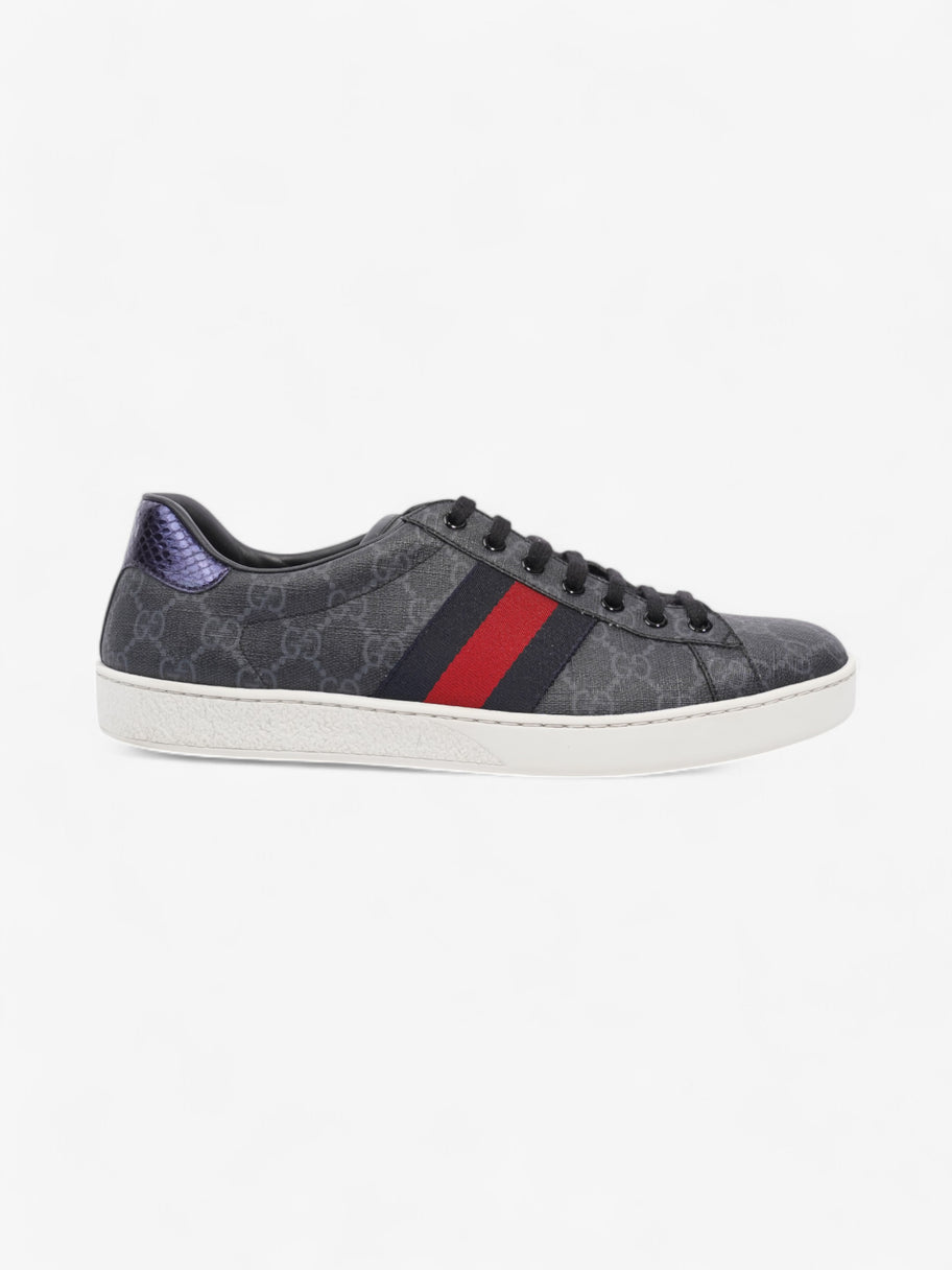 Gucci Ace GG Supreme Sneakers Black / Red / Navy Canvas EU 43.5 UK 9.5 Image 1