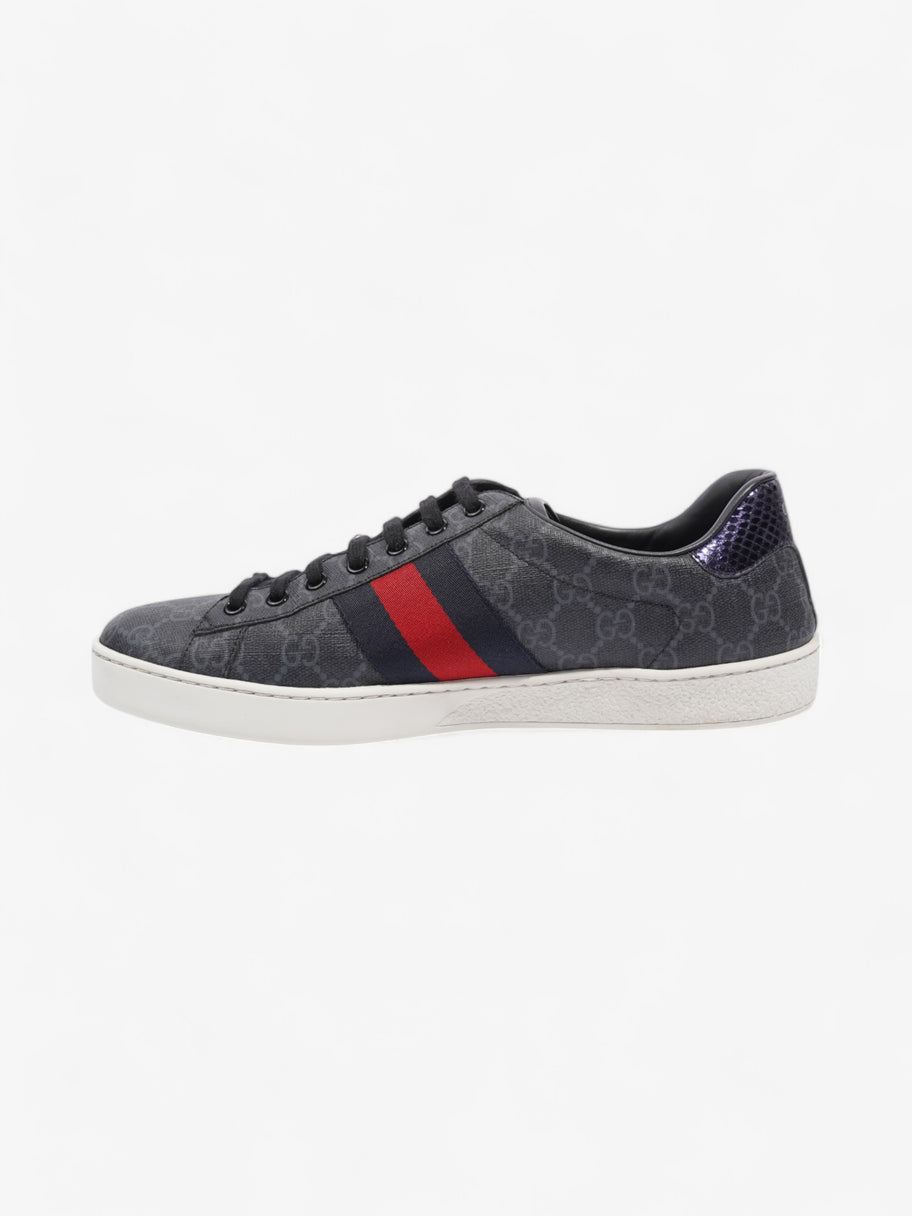 Gucci Ace GG Supreme Sneakers Black / Red / Navy Canvas EU 43.5 UK 9.5 Image 3