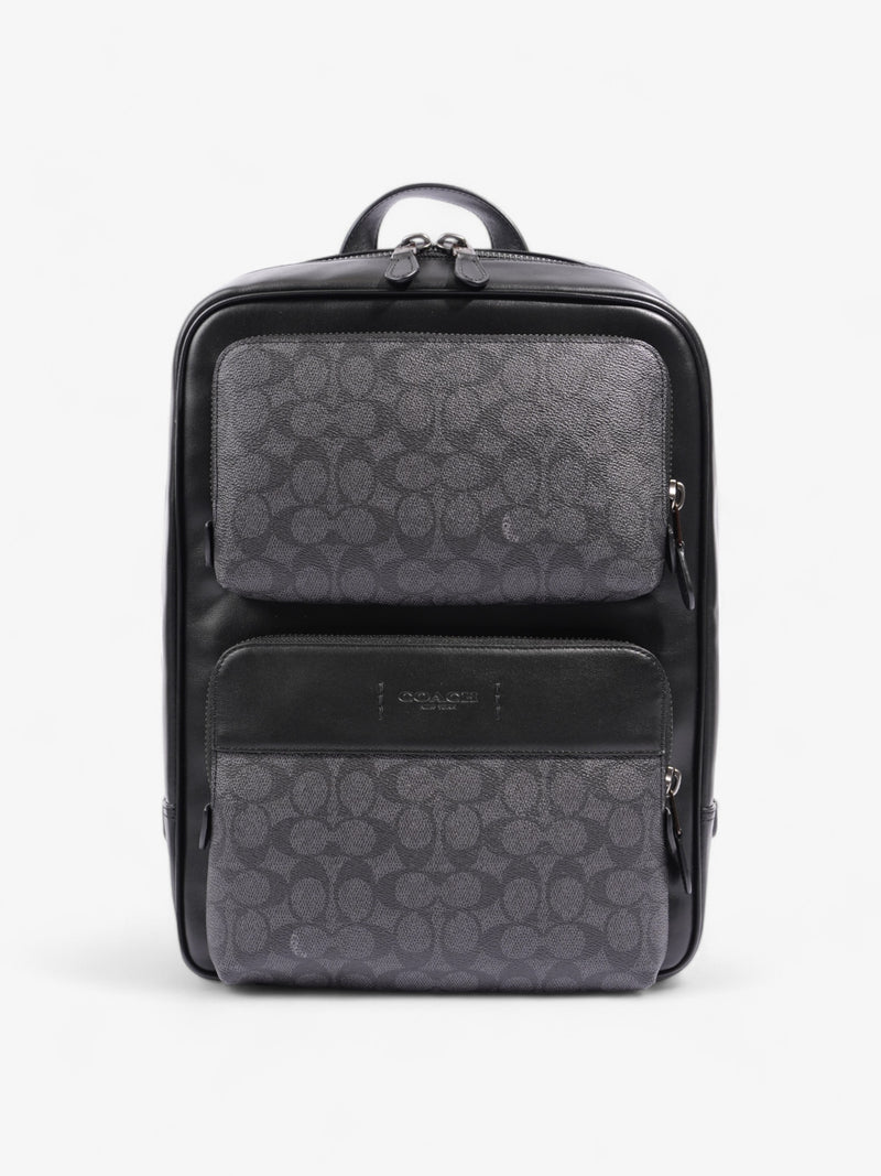  Coach Gotham Backpack Black Coated Canvas