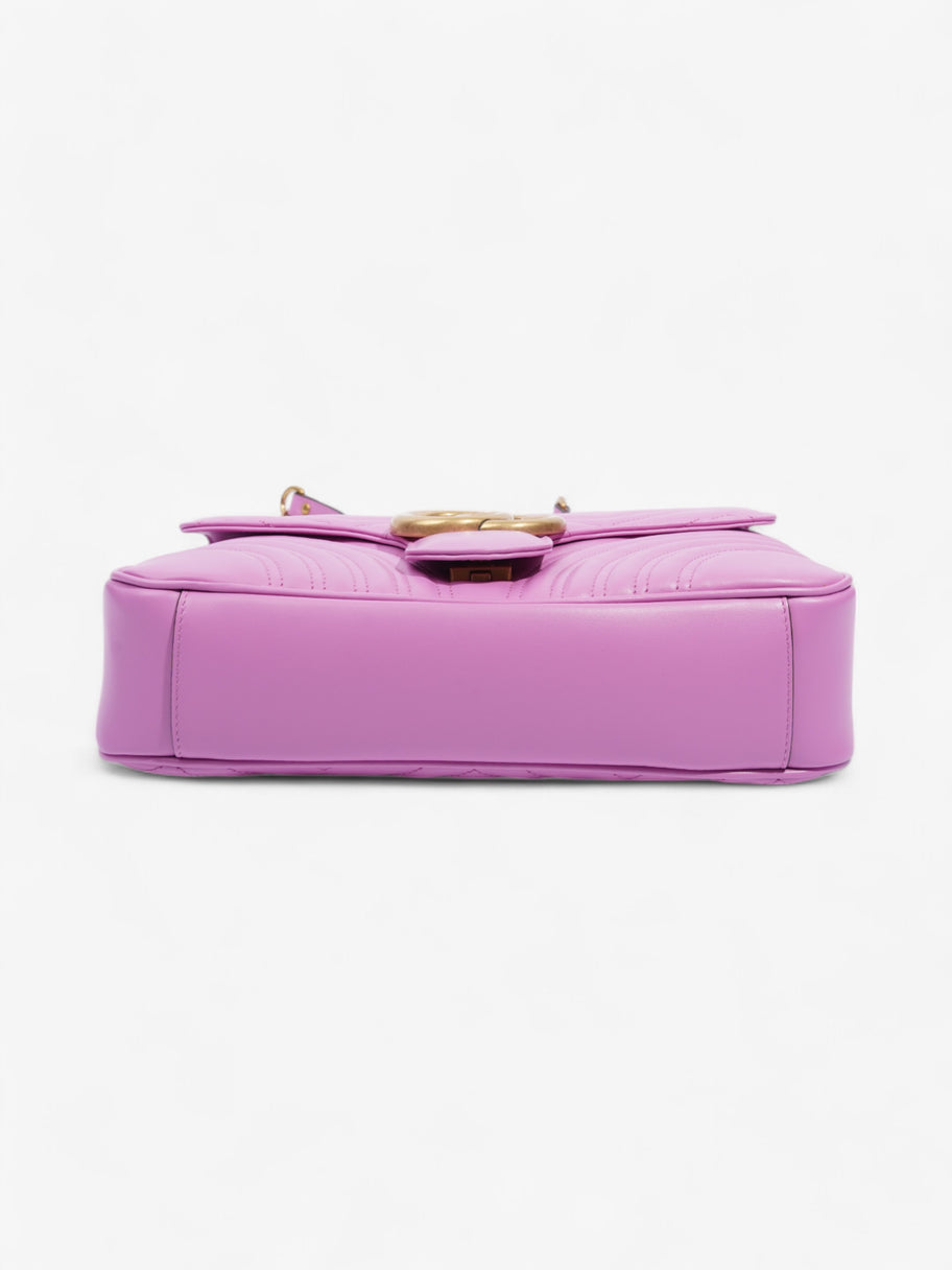 Gucci GG Marmont Light Purple Matelasse Leather Medium Image 6