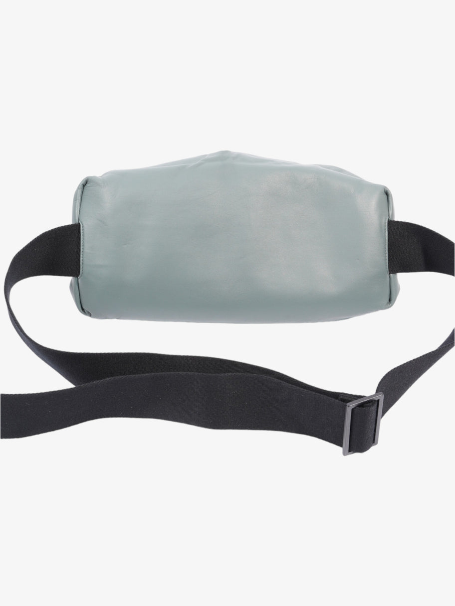 Body Pouch Belt Bag Grey Leather Image 3