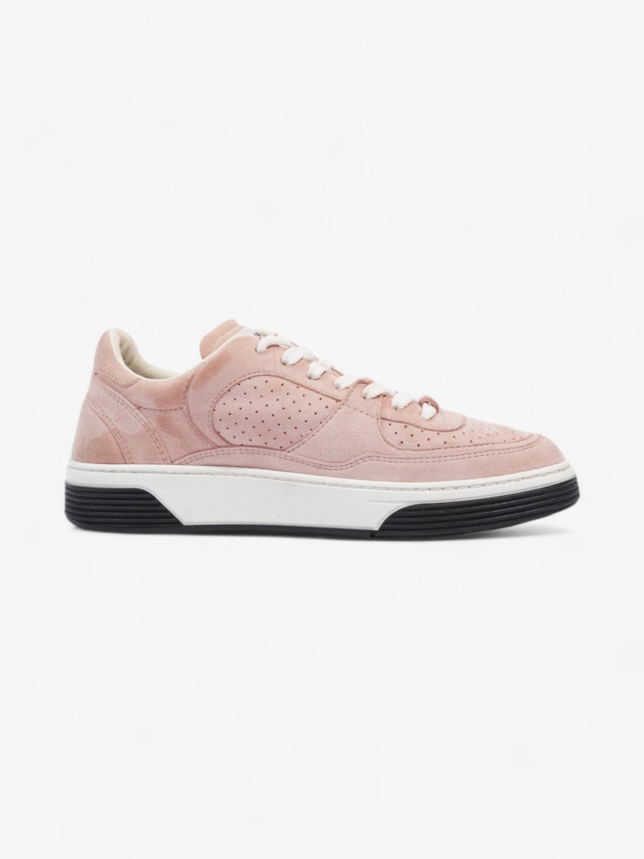 Chanel Interlocking CC Sneakers Pink Suede EU 37 UK 4 Image 4