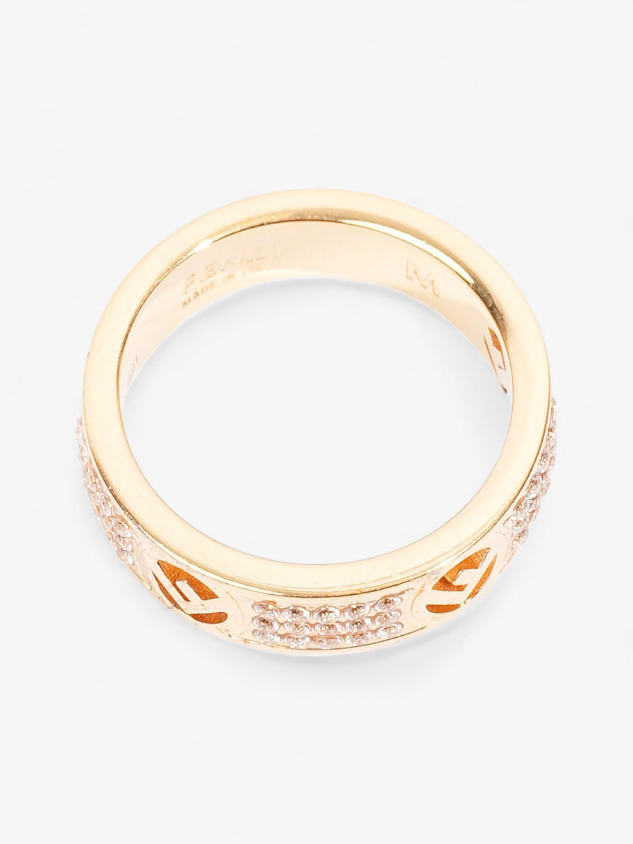 Fendi FF Ring Gold Base Metal Medium (54mm) Image 2