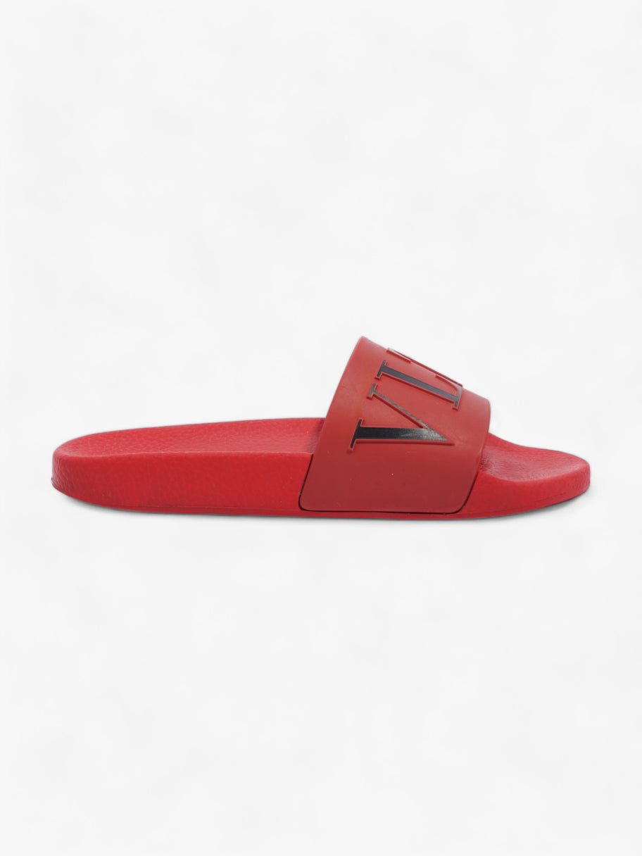 VLTN Slides Red / Black Logo Rubber EU 38 UK 5 Image 1