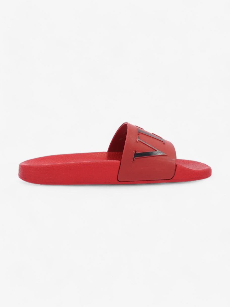 VLTN Slides Red / Black Logo Rubber EU 38 UK 5 Image 4