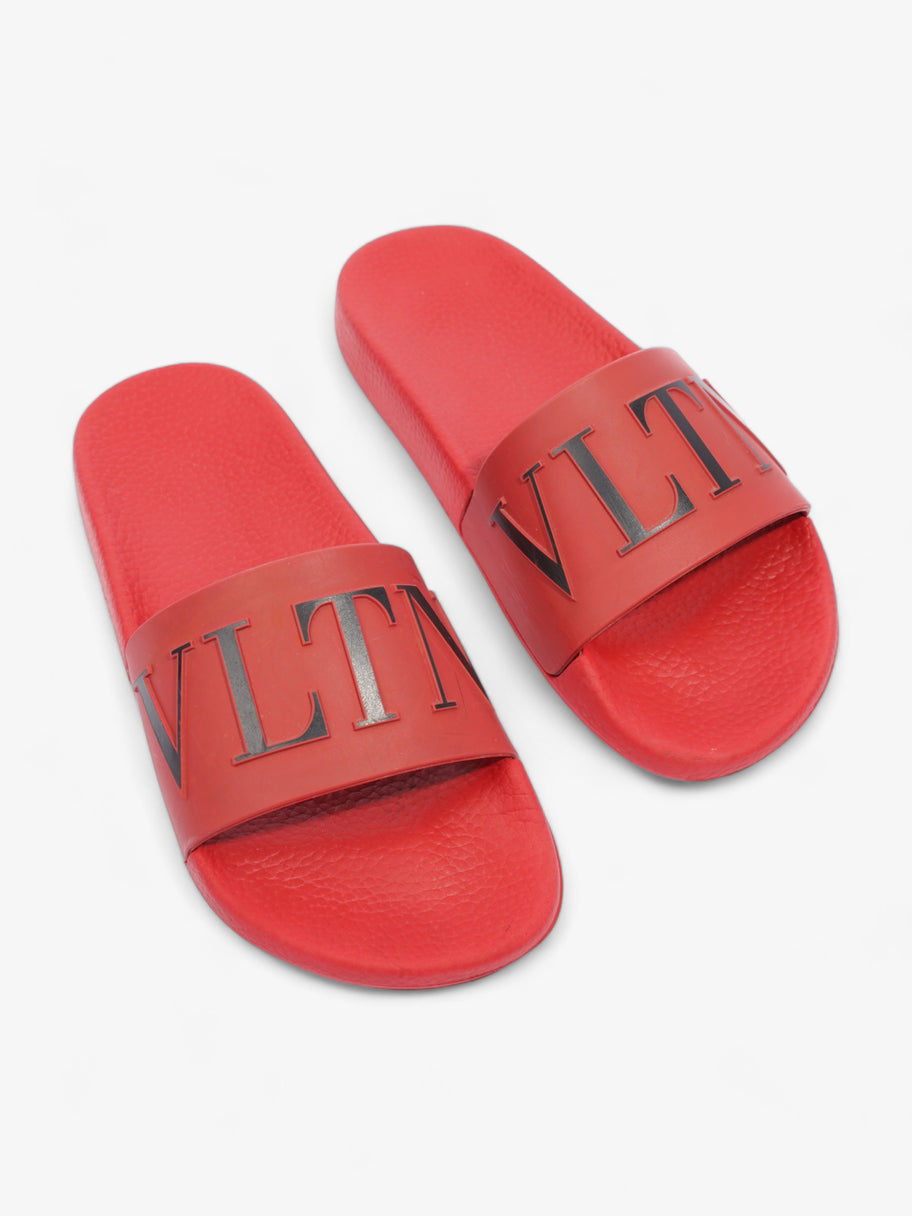 VLTN Slides Red / Black Logo Rubber EU 38 UK 5 Image 8