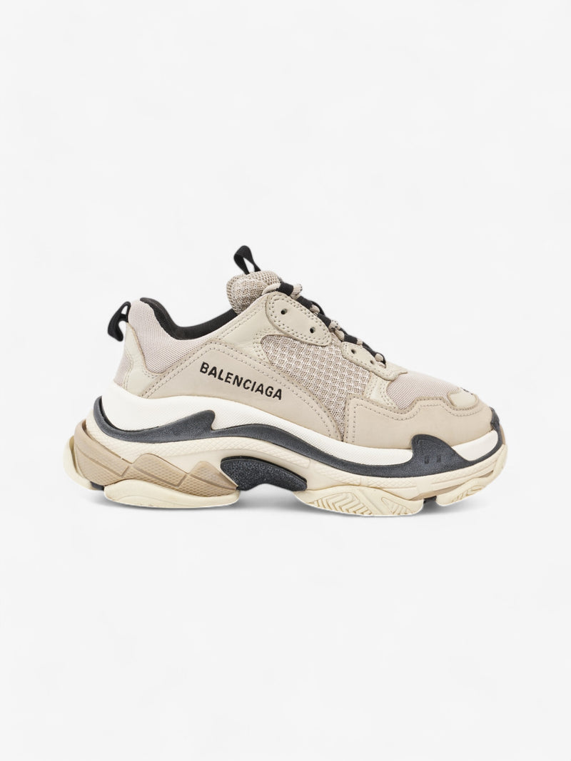  Balenciaga Triple S Beige  / Black Mesh EU 37 UK 4