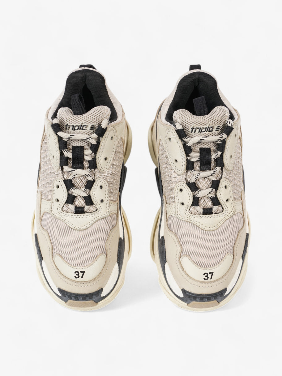 Balenciaga Triple S Beige  / Black Mesh EU 37 UK 4 Image 8