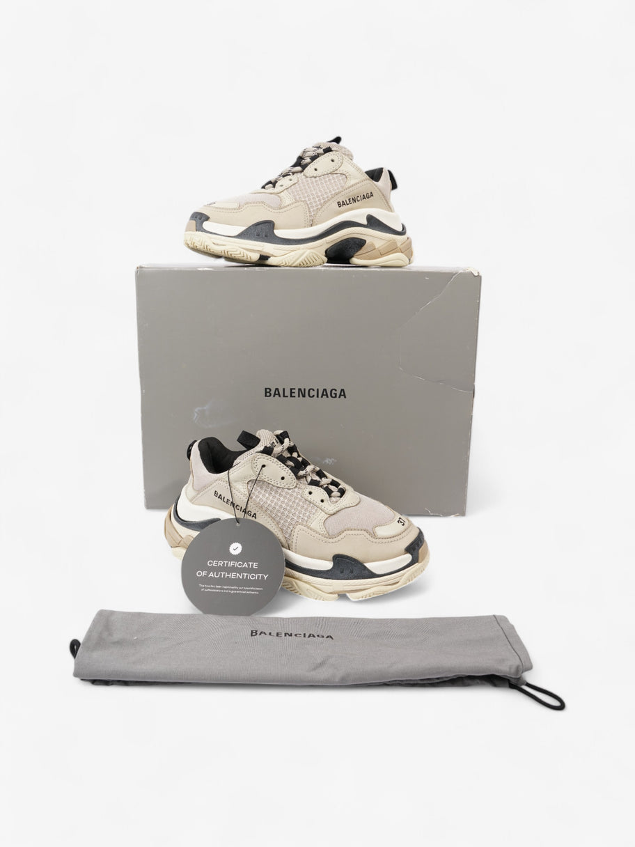 Balenciaga Triple S Beige  / Black Mesh EU 37 UK 4 Image 9