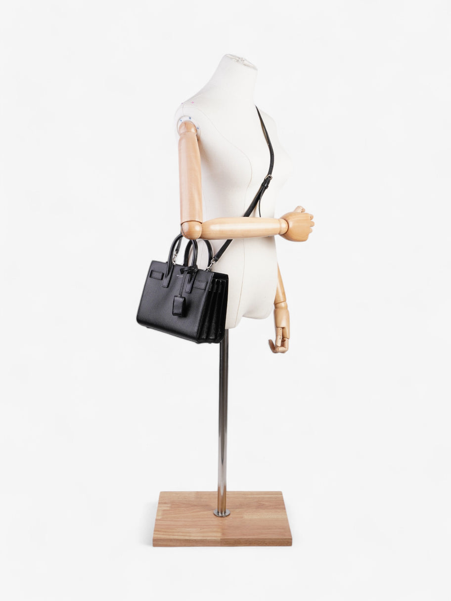 Saint Laurent Sac De Jour Black Leather Nano Image 2