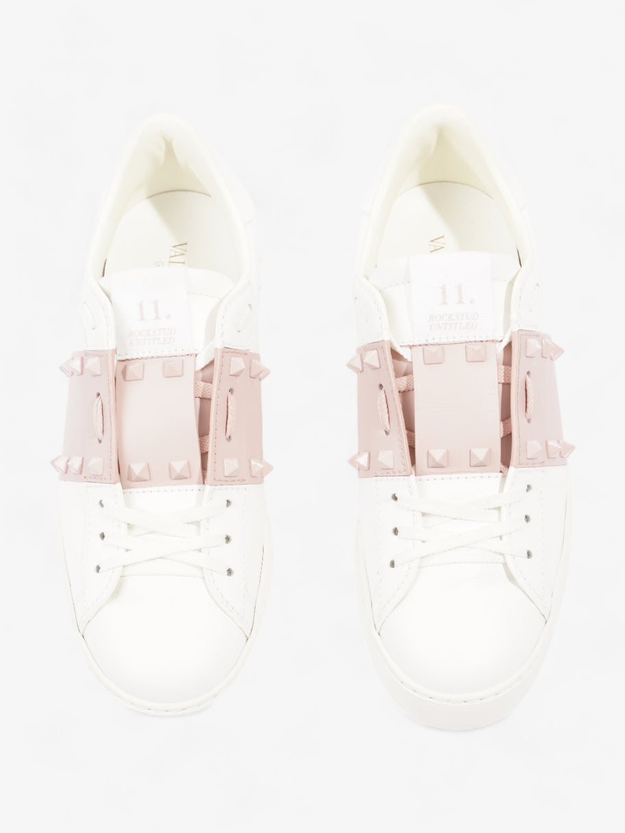 Open Rockstud Sneakers White / Pink Leather EU 40.7 UK 7.5 Image 8