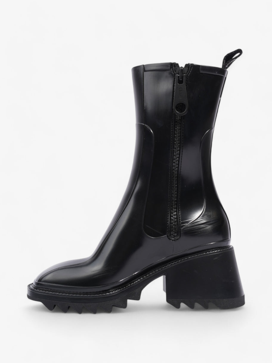 Chloe Betty Rain Boots Black Rubber EU 37 UK 4 Image 3