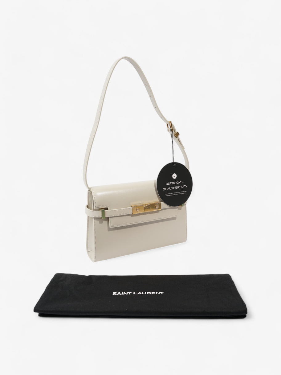 Saint Laurent Manhattan Blanc Vintage Calfskin Leather Small Image 10