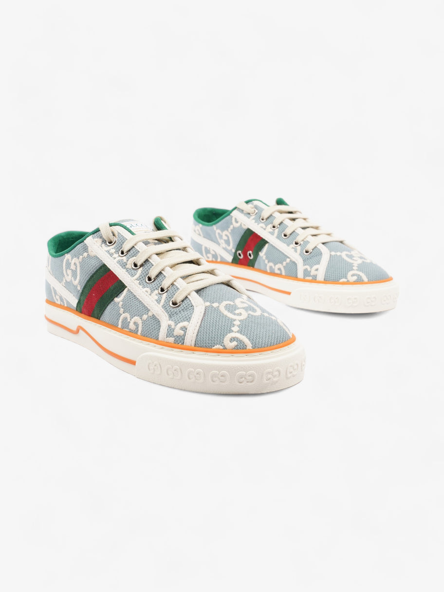 Gucci Tennis 1977 Light Blue / Orange Canvas EU 41 UK 8 Image 2