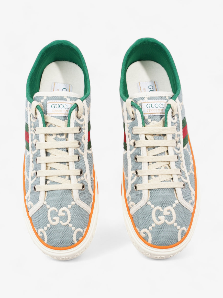 Gucci Tennis 1977 Light Blue / Orange Canvas EU 41 UK 8 Image 8