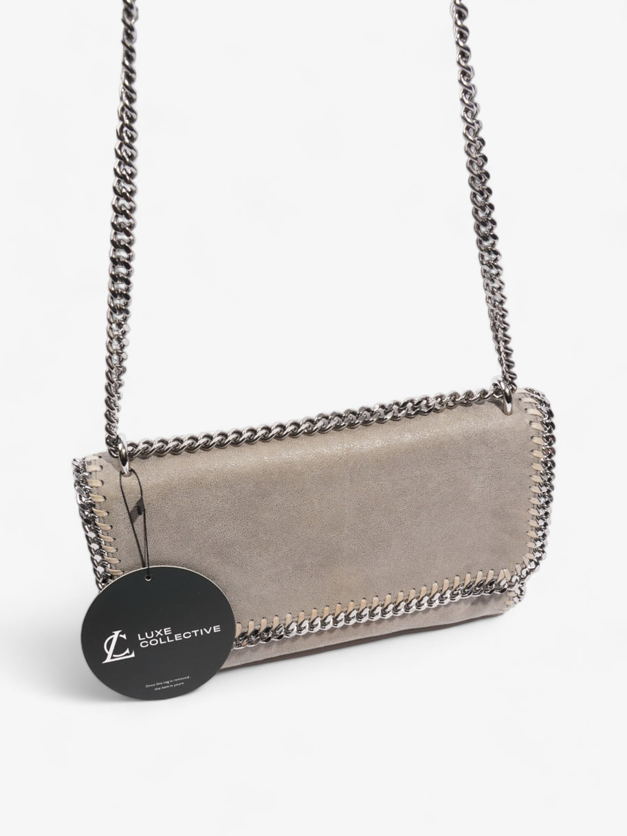 Stella McCartney Falabella Flap Grey Leather Image 11