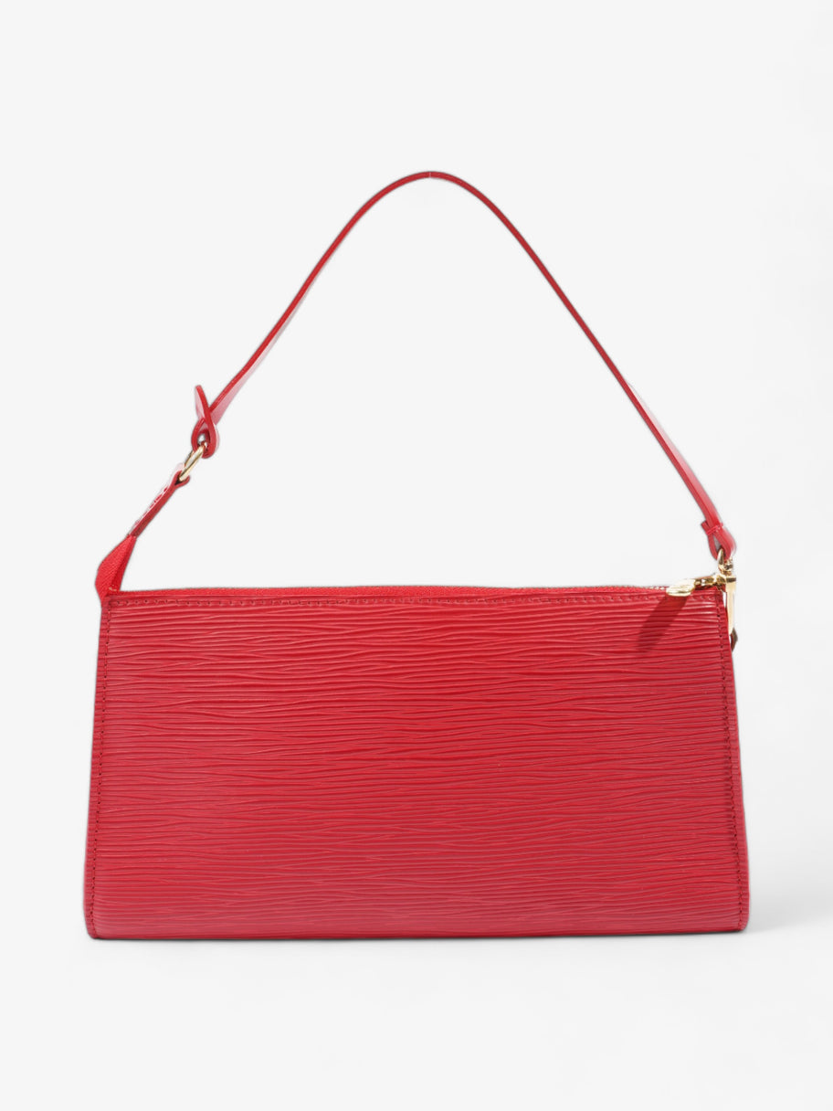 Louis Vuitton Pochette Accessoires Red Epi Leather Image 4