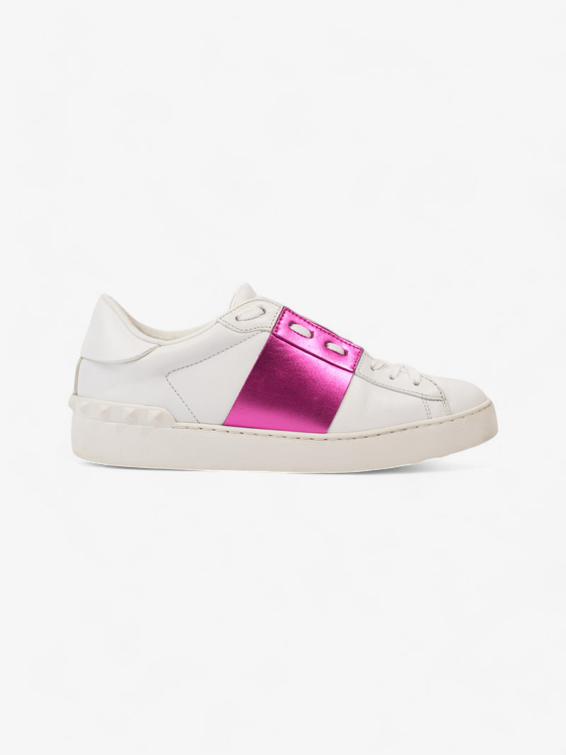  Valentino Open Sneakers White / Metallic Pink Leather EU 38 UK 5