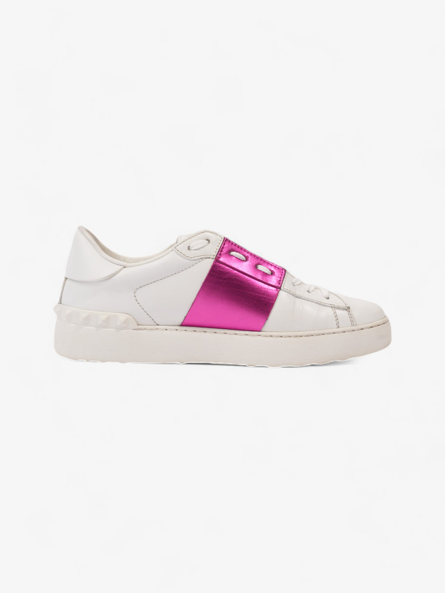 Valentino Open Sneakers White / Metallic Pink Leather EU 38 UK 5 Image 4