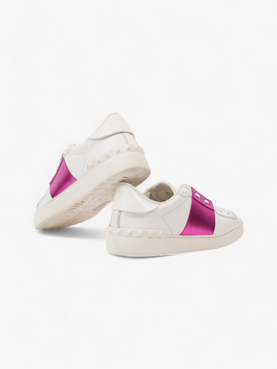 Valentino Open Sneakers White / Metallic Pink Leather EU 38 UK 5 Image 9