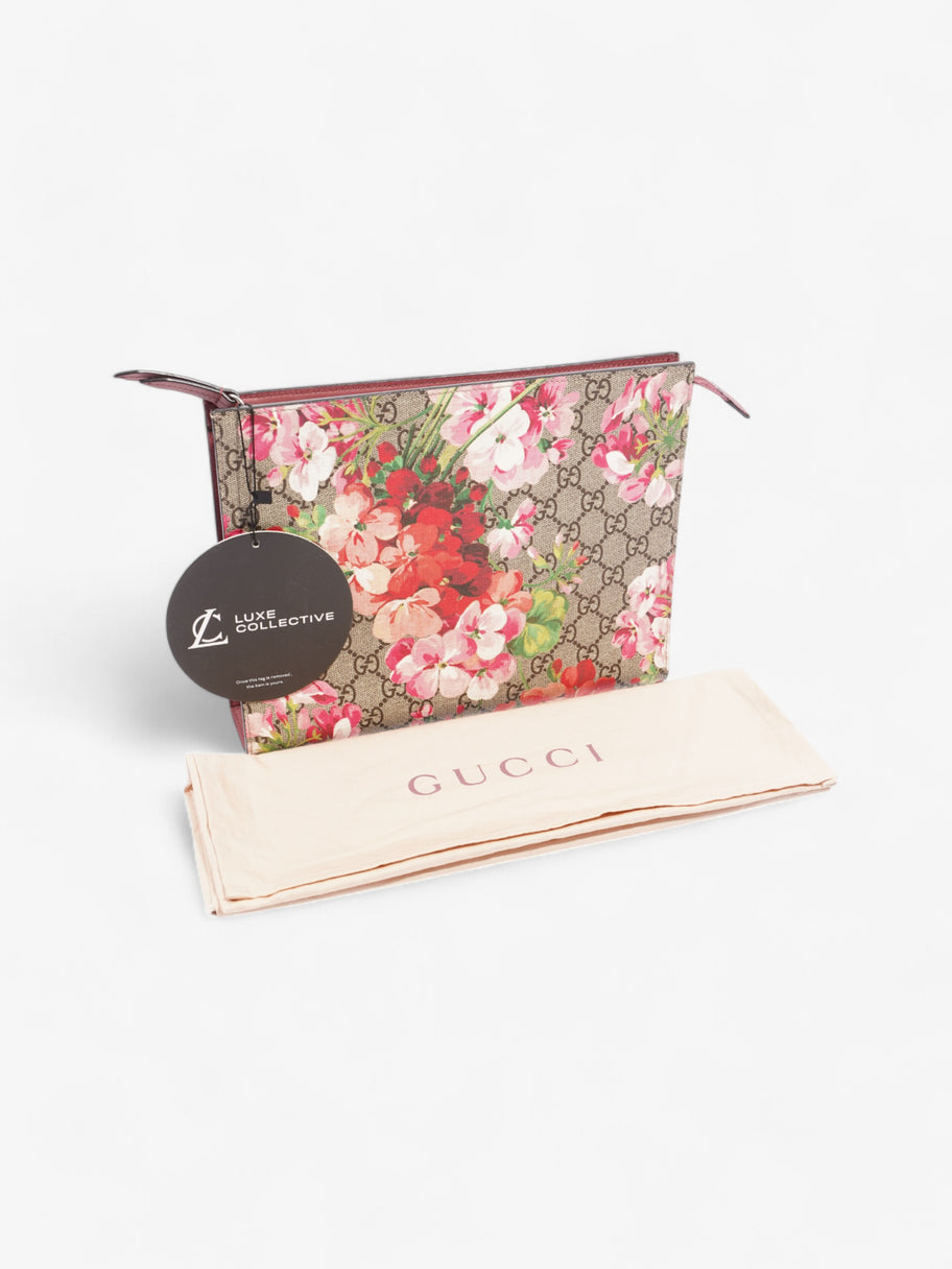 Gucci Blooms Zip Pouch GG Supreme / Bloom Coated Canvas Large Image 8