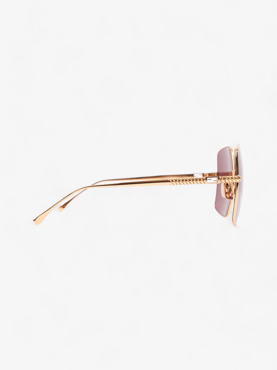 Fendi FF Sunglasses Gold Acetate 145mm Image 4