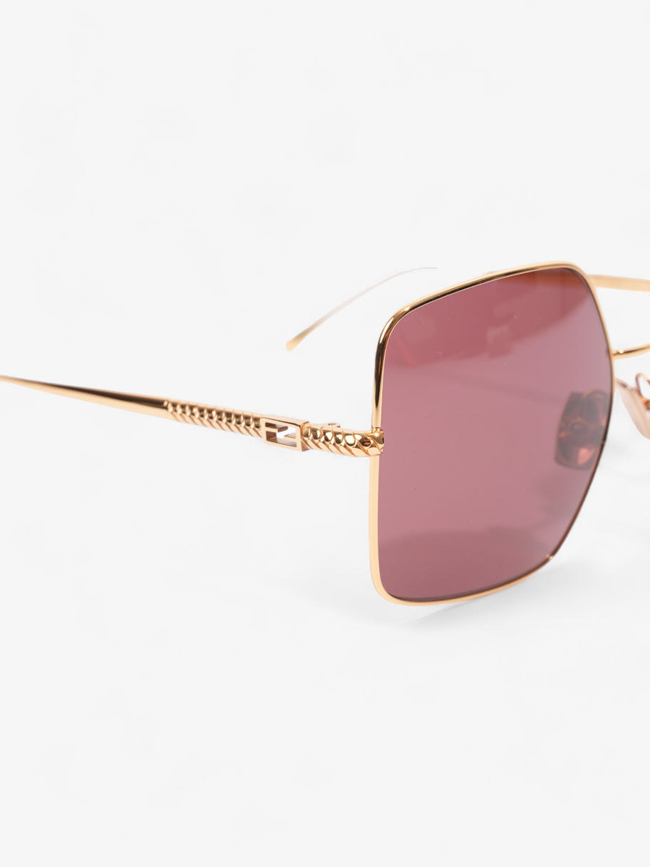 Fendi FF Sunglasses Gold Acetate 145mm Image 6