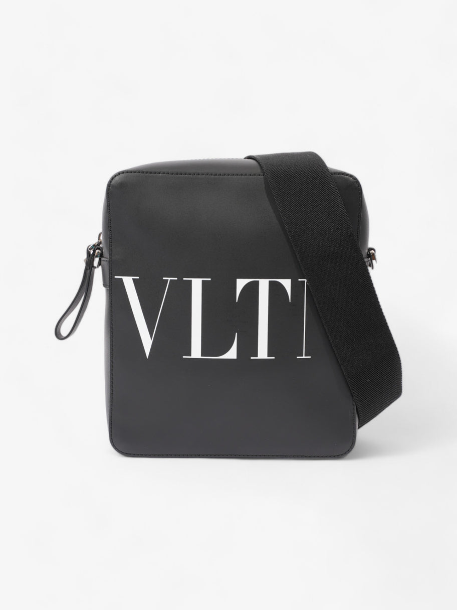 Valentino VLTN Crossbody Bag Black / White Leather Small Image 1