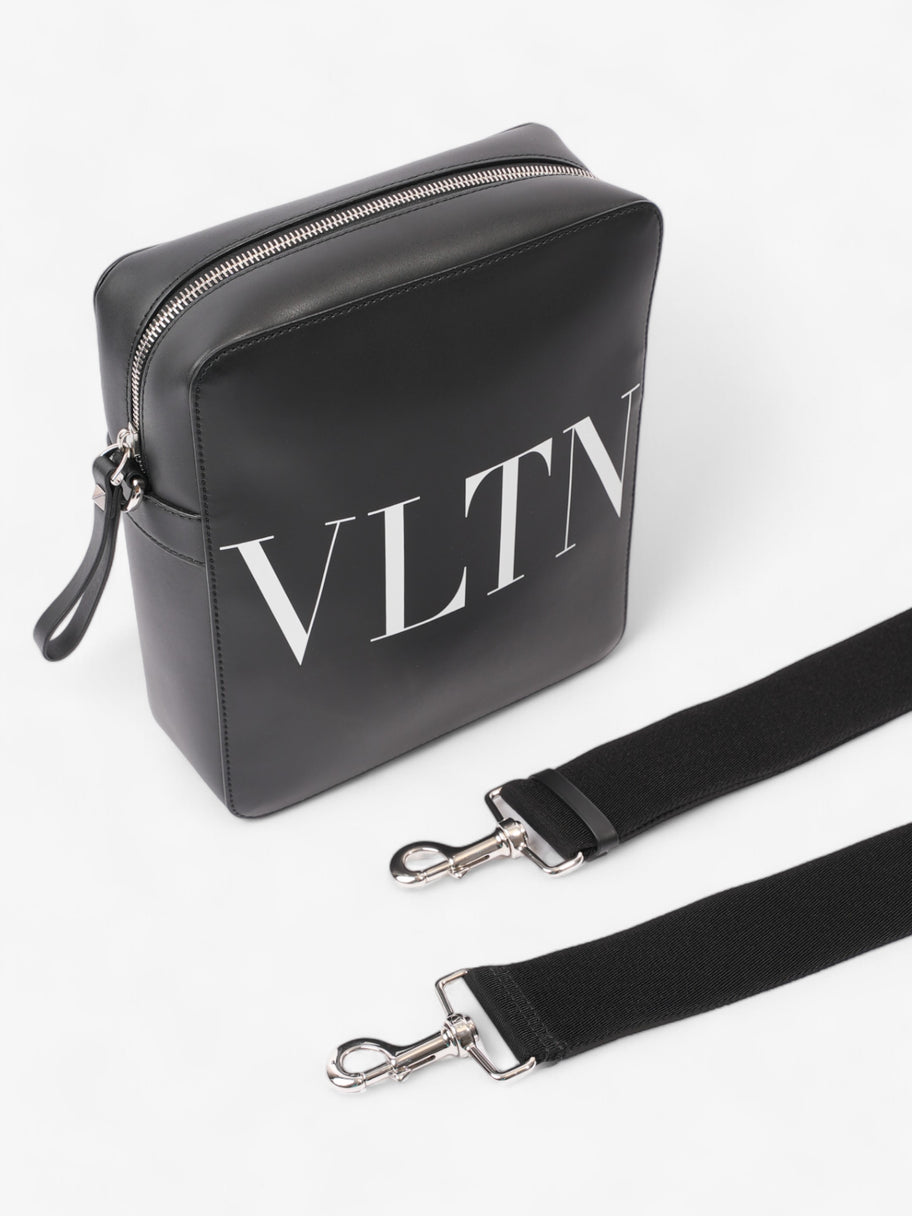 Valentino VLTN Crossbody Bag Black White Leather Small Luxe Collective