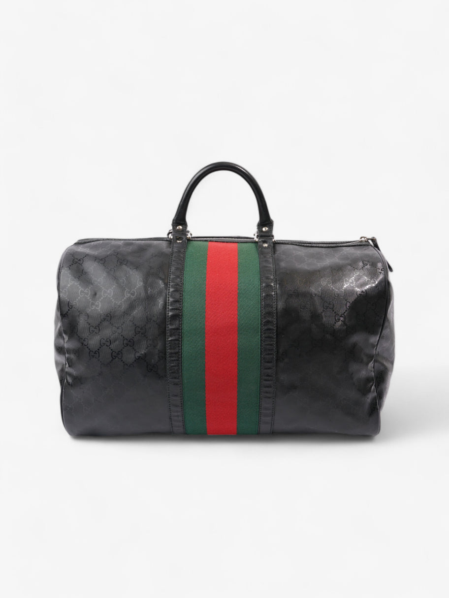 Gucci Fiat 500 Duffle Web Bag Black / Green / Red Canvas Image 4