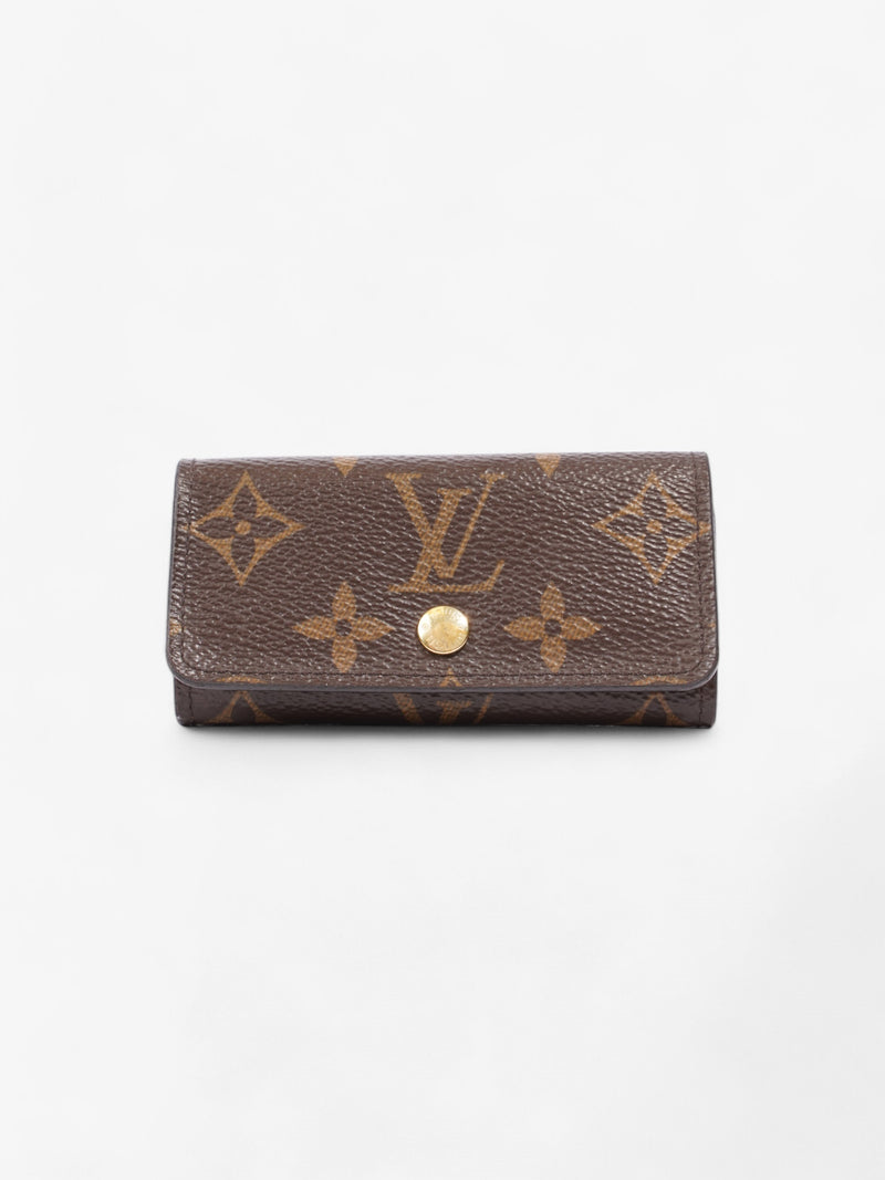  Louis Vuitton 4 Key Holder Monogram / Gold Coated Canvas