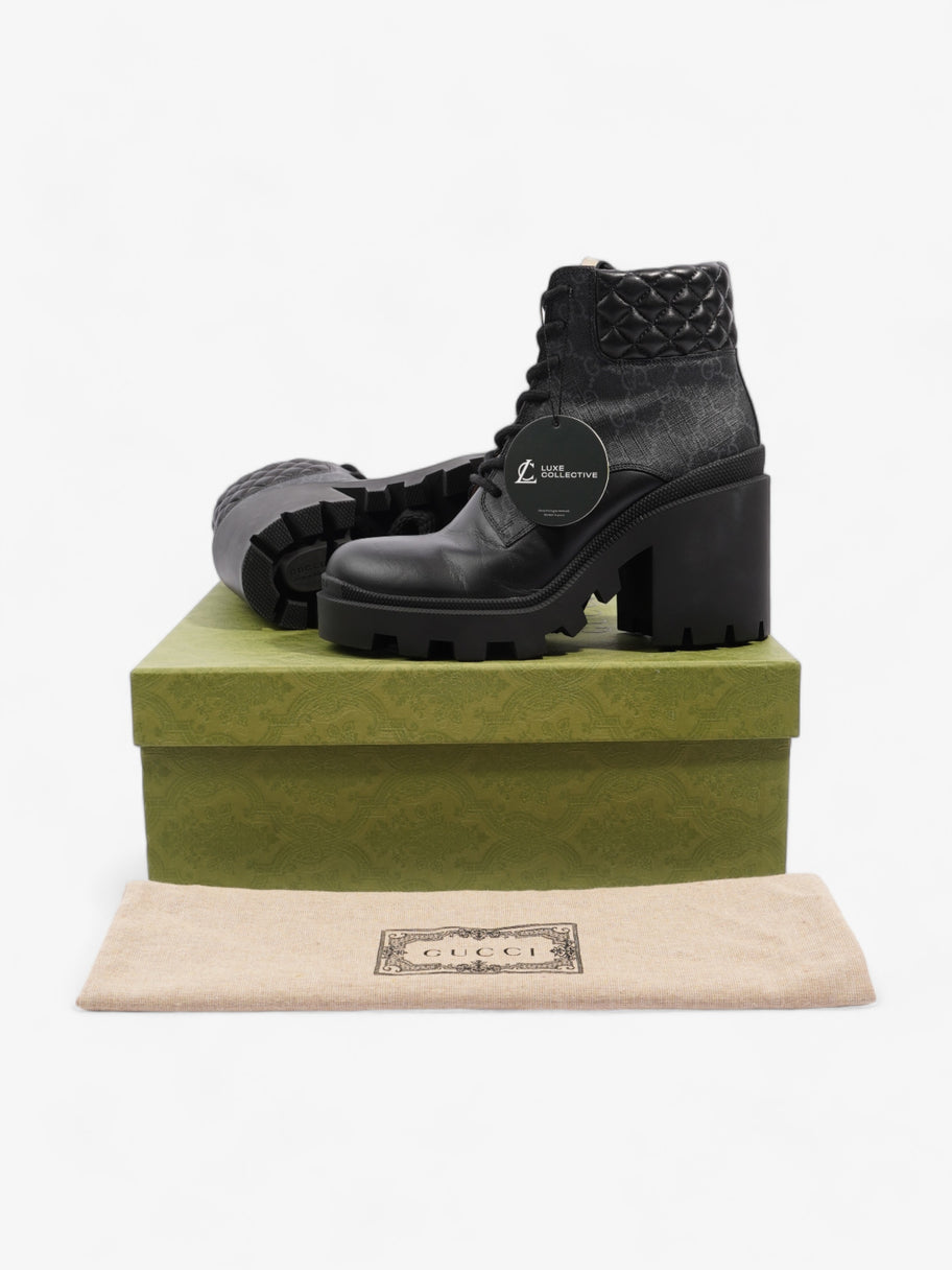 GG Ankle Boot 5.5cm Black Coated Canvas EU 39 UK 6 Image 10