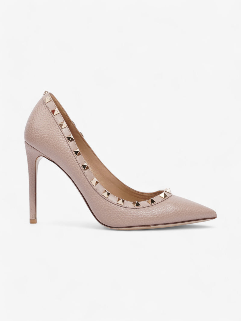  Valentino Rockstud Heels 100 Nude Leather EU 39 UK 6