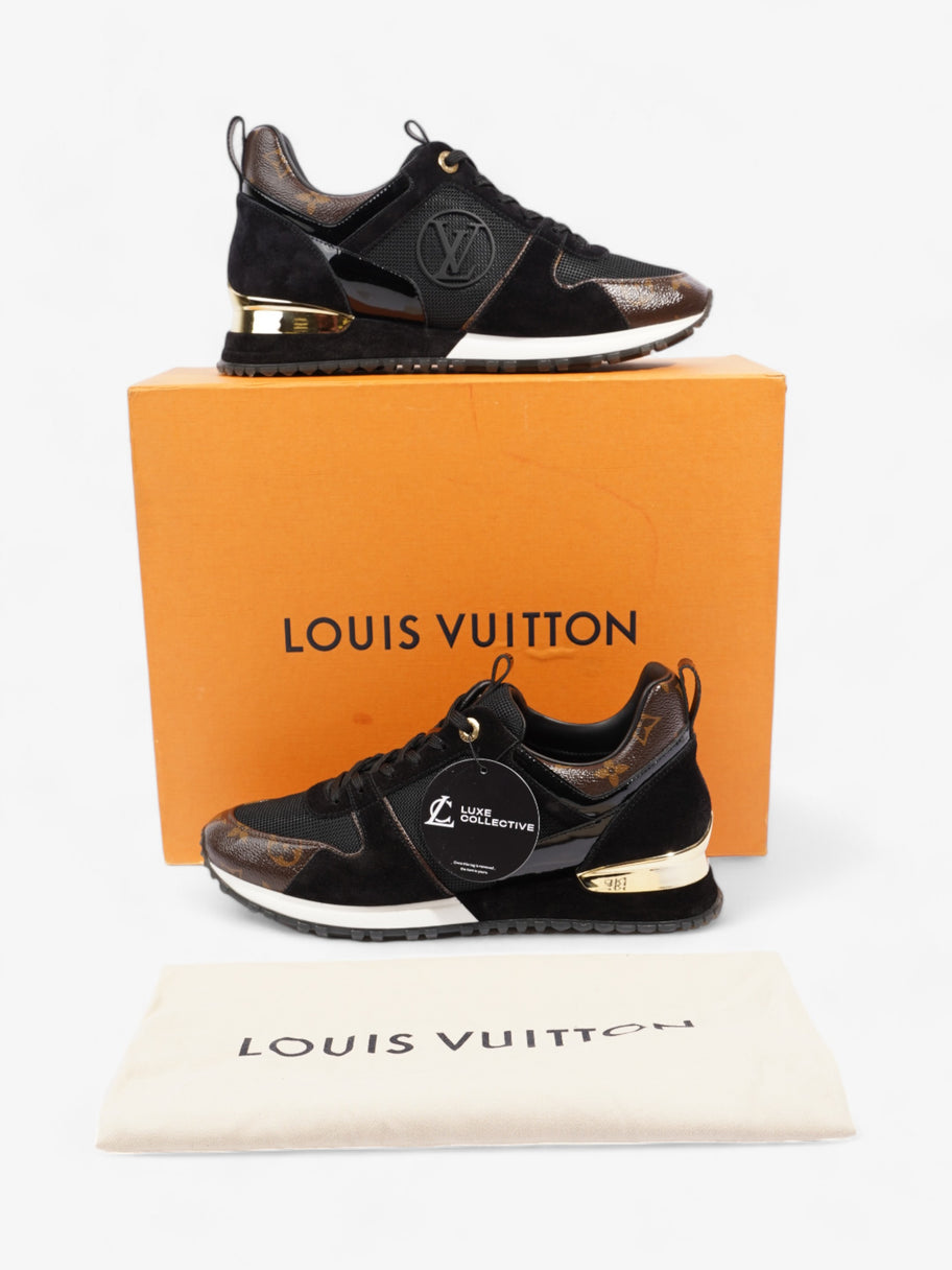 Louis Vuitton Run Away Sneakers Black / Brown Monogram Mesh EU 40 UK 7 Image 10