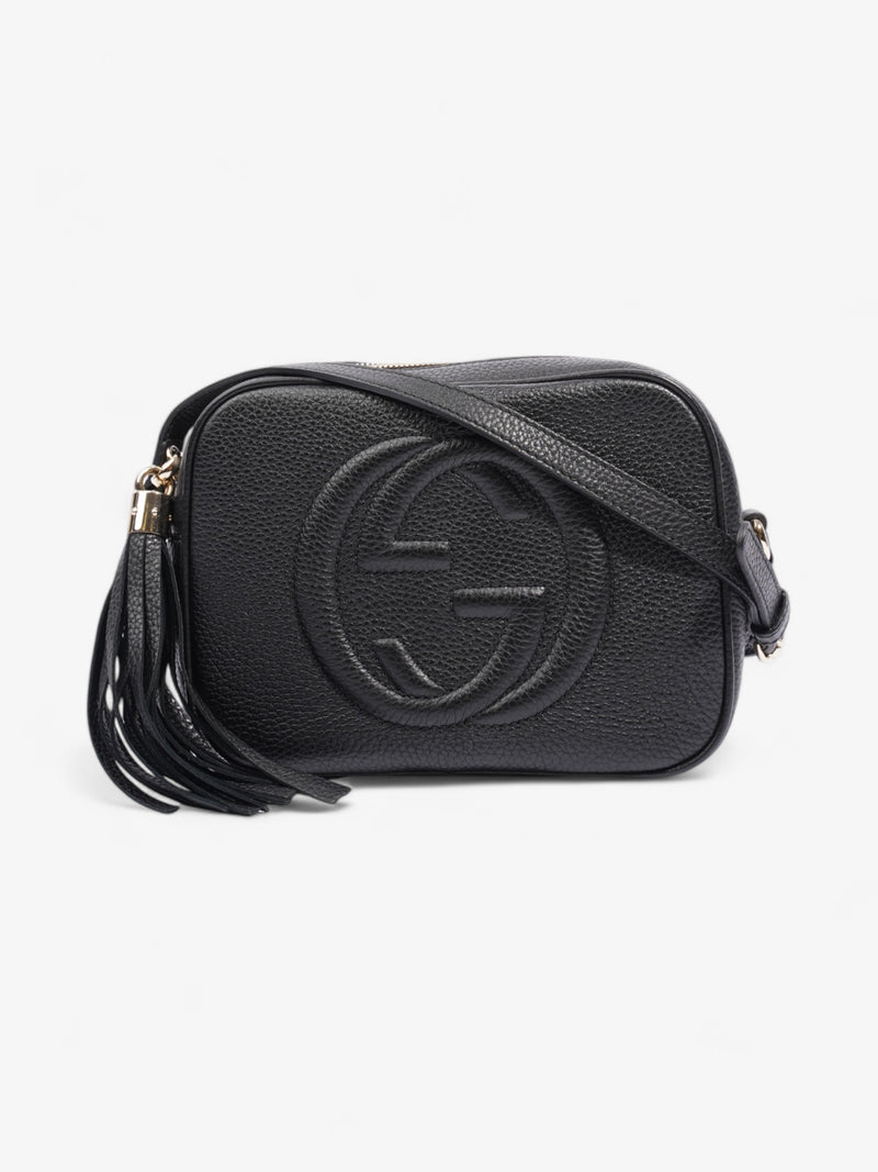  Gucci Soho Disco Bag Black Calfskin Leather Small