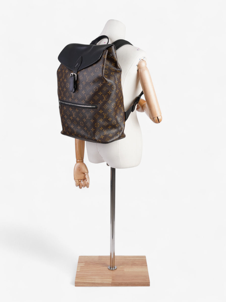 Louis Vuitton Macassar Backpack Black / Monogram Coated Canvas Image 2