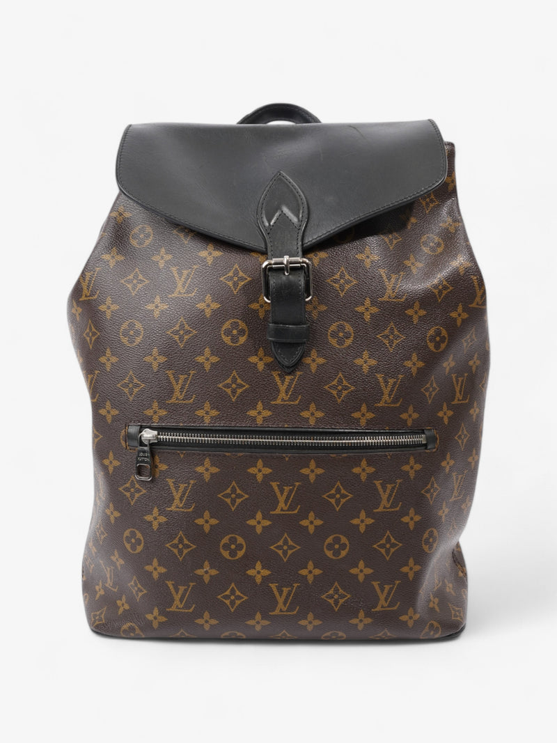  Louis Vuitton Macassar Backpack Black / Monogram Coated Canvas