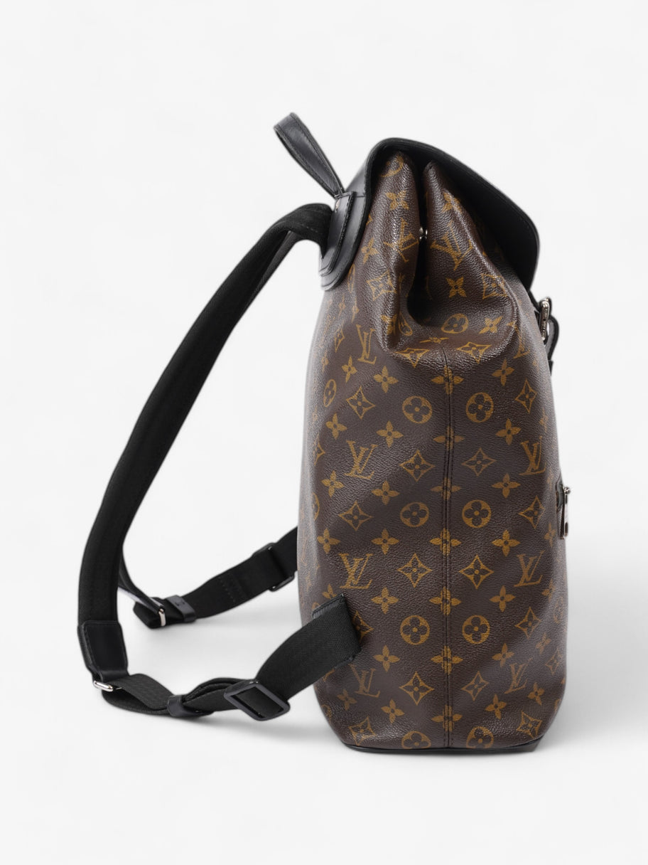 Louis Vuitton Macassar Backpack Black / Monogram Coated Canvas Image 3